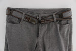 Pantalone bootcut casual slim fit cotone grigio Ermanno Scervino-IT46-XL