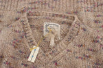 PINK MEMORIES Maglione oversize lavorato a maglia misto lana beige-IT42-M