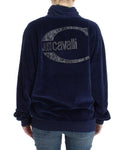 Maglia Cavalli in cotone velluto blu scuro - Taglia IT48-XXL