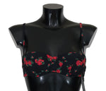 Bikini Dolce & Gabbana Black Red Roses - Taglia IT1-XS