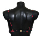 Bikini Dolce & Gabbana Black Red Roses - Taglia IT1-XS