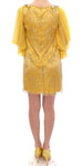 Dolce & Gabbana Miniabito in pizzo di pizzo giallo - Taglia IT38-XS