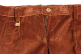 Pantaloni casual con logo dritto marrone chiaro e Gabbana - IT40-S