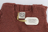 PINK MEMORIES Maglione in misto cotone rosso lavorato a maglia - UNICA