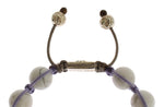 Braccialetto Nialaya Purple CZ Howlite in argento 925 - Taglia S