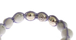 Braccialetto Nialaya Purple CZ Howlite in argento 925 - Taglia S