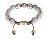 Bracciale Nialaya Purple CZ Howlite in argento 925 - Taglia M