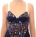 Canotta motivo marinaio blu Dolce & Gabbana - Taglia IT1-XS