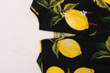 T-Shirt Stretch in seta limone multicolore Dolce & Gabbana - IT36-XXS