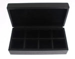 Scatola organizer per gemelli anello in pelle nera Dolce & Gabbana