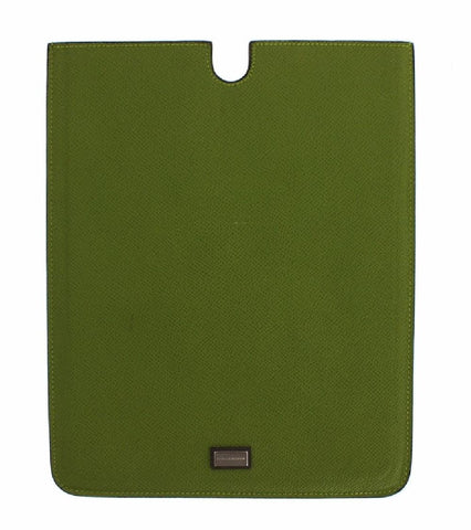 Borsa copertina eBook per tablet pelle verde e arancione Dolce&Gabbana