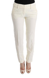 Pantaloni casual regular fit Ermanno Scervino cotone bianco - IT38-XS