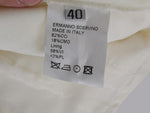 Pantaloni casual regular fit Ermanno Scervino cotone bianco - IT38-XS