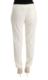 Pantaloni casual regular fit Ermanno Scervino cotone bianco - IT40-S