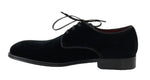 Scarpe derby formali in velluto nero Dolce & Gabbana - Taglia EU39-US6