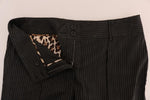 Pantaloni eleganti slim in lana grigio Dolce & Gabbana- IT48-XXL