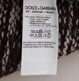 Sciarpa lavorata a maglia in lana bordeaux Dolce & Gabbana