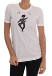 T-Shirt da favola in cotone bianco Dolce & Gabbana-it36-xxs