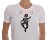 T-Shirt da favola in cotone bianco Dolce & Gabbana-it36-xxs