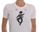 T-Shirt da favola in cotone bianco Dolce & Gabbana-it38-xs