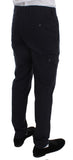 Pantaloni in cotone regular fit a righe grigie Dolce & Gabbana-it50-l