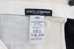 Pantaloni in cotone regular fit a righe grigie Dolce & Gabbana-it50-l