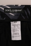 Pantaloncini in cotone stampa Dolce & Gabbana grigio banana foglia-it52-xl