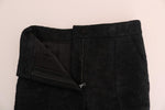 Pantalone slim fit in tessuto broccato nero Dolce & Gabbana-it38-xs