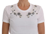 T-Shirt in cotone bianco Dolce & Gabbana-it38-xs