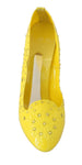 Dolce & Gabbana Giallo Scarpe cristallo CINDERELLA- eu37-5-us7