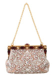 Pochette VANDA oro rosa cristallo cristallo Dolce & Gabbana