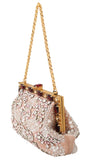 Pochette VANDA oro rosa cristallo cristallo Dolce & Gabbana