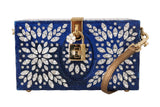 Pochette in cristallo Plexi blu SICILY Dolce & Gabbana