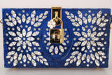 Pochette in cristallo Plexi blu SICILY Dolce & Gabbana