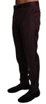 Pantaloni a righe in lana bordeaux Dolce & Gabbana-IT52 - XL