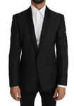 Blazer con motivo punteggiato in cotone nero Dolce & Gabbana-IT48 - M