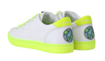 Sneakers dglovesyou in pelle bianca gialla Dolce & Gabbana-EU44/US11