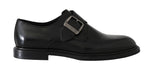 Scarpe formali Monkstrap in pelle nera Dolce & Gabbana-EU44/US11