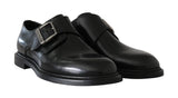 Scarpe formali Monkstrap in pelle nera Dolce & Gabbana-EU44/US11