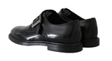 Scarpe formali Monkstrap in pelle nera Dolce & Gabbana-EU44/US11