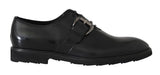 Scarpe formali con monkstrap in pelle nere Dolce & Gabbana-EU44/US11