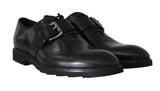 Scarpe formali con monkstrap in pelle nere Dolce & Gabbana-EU44/US11