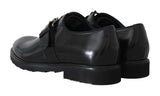 Scarpe formali con monkstrap in pelle nere Dolce & Gabbana-EU44/US11