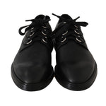 Scarpe con lacci Derby in pelle nera Dolce & Gabbana-EU44/US11