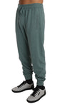 Pantaloni sportivi caldi cashmere verde menta Dolce & Gabbana-IT48 - M