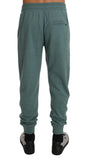 Pantaloni sportivi caldi cashmere verde menta Dolce & Gabbana-IT48 - M