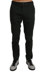 Pantaloni formali in cotone grigio Dolce & Gabbana-IT46 - S