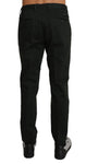 Pantaloni formali in cotone grigio Dolce & Gabbana-IT46 - S