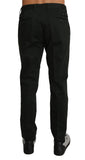 Pantaloni formali in cotone grigio Dolce & Gabbana-IT46 - S