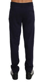 Pantaloni sportivi casual blu 100% seta Dolce & Gabbana-IT50 - L